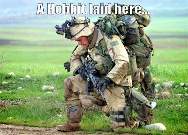 Hobbit hunting.