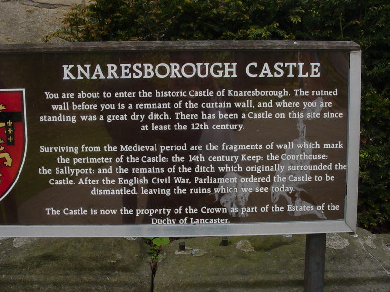 Sign of the castle!