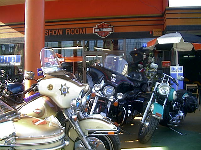 Harley store, had an actual Police Harley from the US