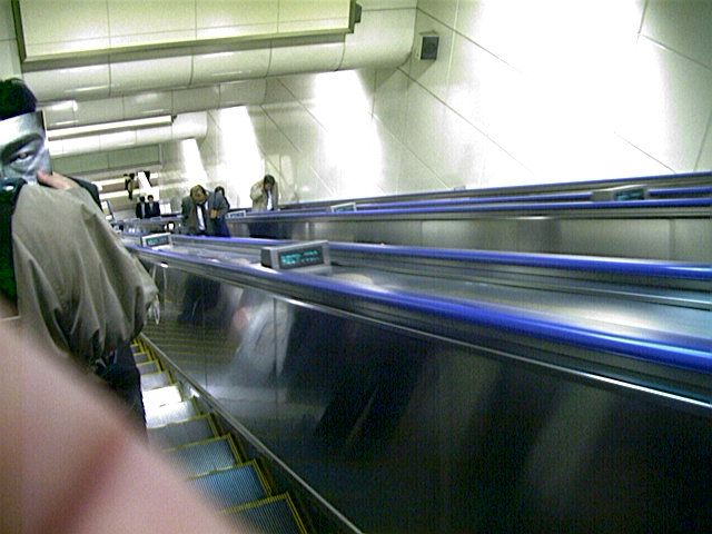 What?! LCD readouts on escalators!?