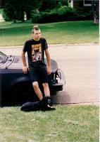 Chris w/ 2nd mohawk, a rare glimpse picture of the spraypainted black Lynx