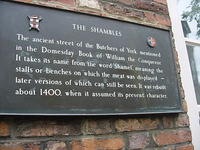 Sign Explaining the history of the Shamble.