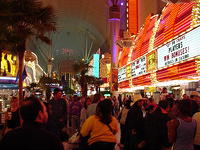 The bustle of Fremont Street.